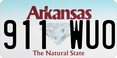 AR license plate 911WUO