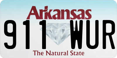 AR license plate 911WUR