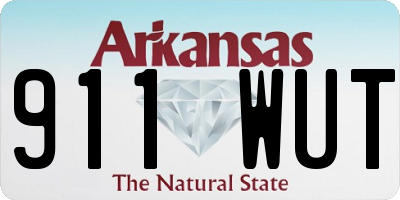 AR license plate 911WUT