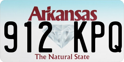 AR license plate 912KPQ