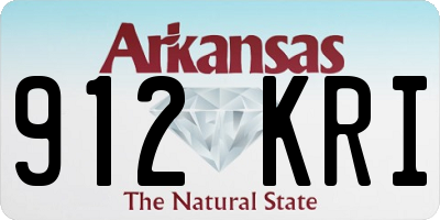 AR license plate 912KRI