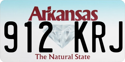 AR license plate 912KRJ