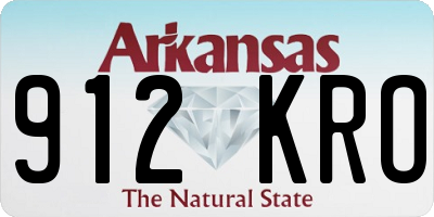 AR license plate 912KRO