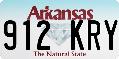 AR license plate 912KRY
