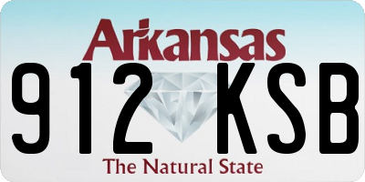 AR license plate 912KSB