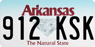 AR license plate 912KSK