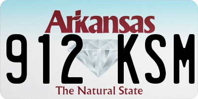 AR license plate 912KSM