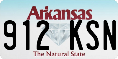 AR license plate 912KSN
