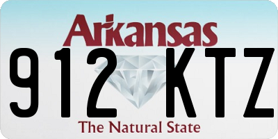 AR license plate 912KTZ