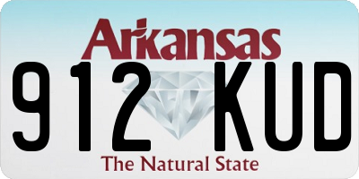 AR license plate 912KUD