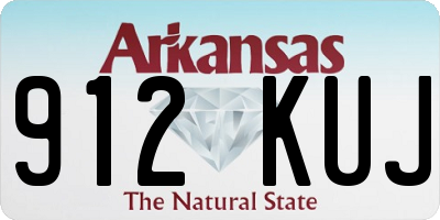 AR license plate 912KUJ