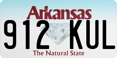 AR license plate 912KUL