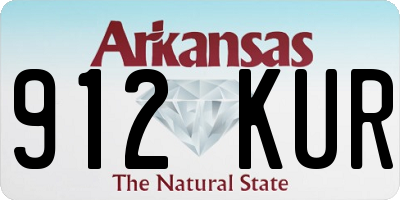 AR license plate 912KUR