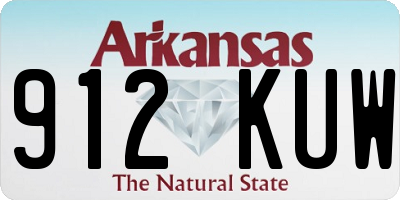 AR license plate 912KUW