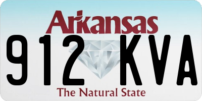 AR license plate 912KVA