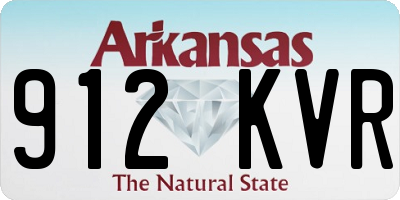 AR license plate 912KVR
