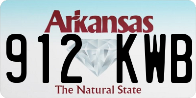 AR license plate 912KWB