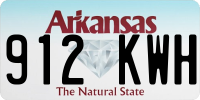 AR license plate 912KWH