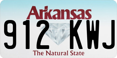 AR license plate 912KWJ