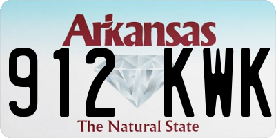 AR license plate 912KWK