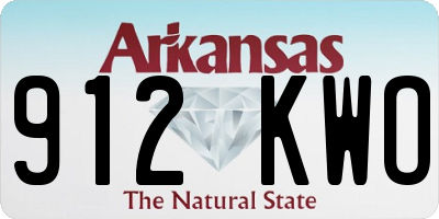 AR license plate 912KWO
