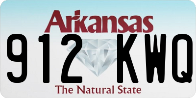 AR license plate 912KWQ