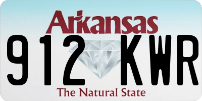 AR license plate 912KWR