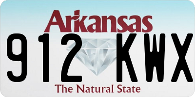 AR license plate 912KWX