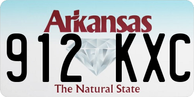 AR license plate 912KXC