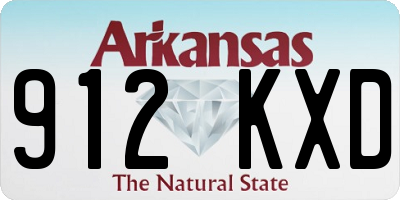 AR license plate 912KXD