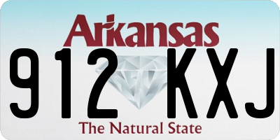 AR license plate 912KXJ