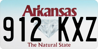 AR license plate 912KXZ