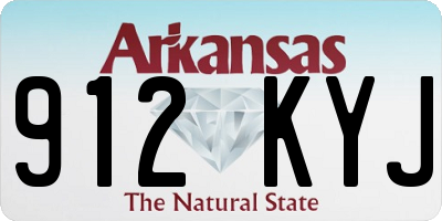 AR license plate 912KYJ