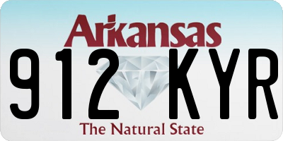 AR license plate 912KYR