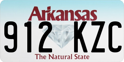AR license plate 912KZC