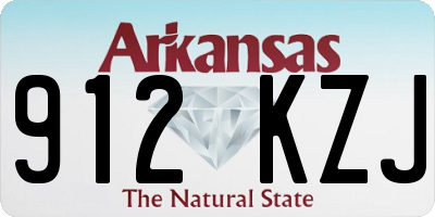 AR license plate 912KZJ