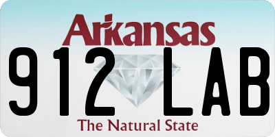 AR license plate 912LAB