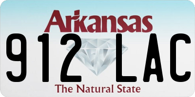 AR license plate 912LAC