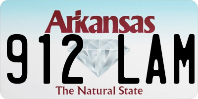 AR license plate 912LAM