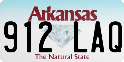 AR license plate 912LAQ
