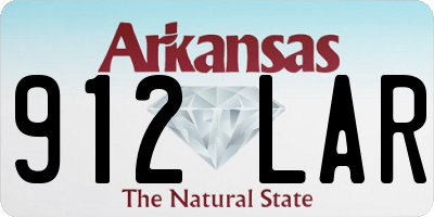 AR license plate 912LAR