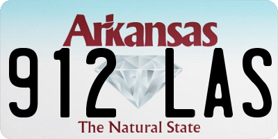 AR license plate 912LAS