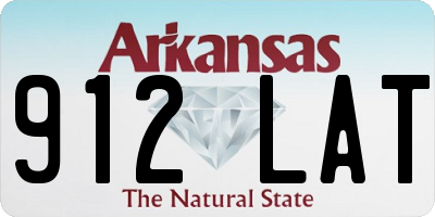 AR license plate 912LAT