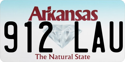 AR license plate 912LAU