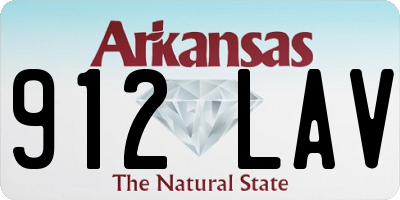 AR license plate 912LAV