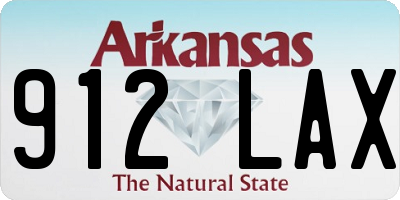 AR license plate 912LAX