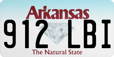 AR license plate 912LBI