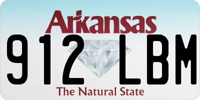 AR license plate 912LBM