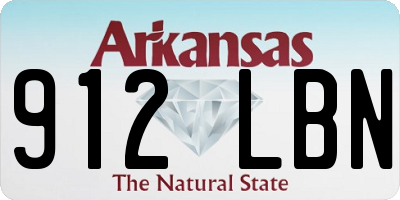 AR license plate 912LBN