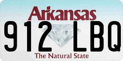 AR license plate 912LBQ